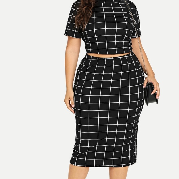 Dresses & Skirts - Plus Size Crop Set